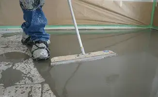 Uneven floor being professionally repaired in Richmond, VA
